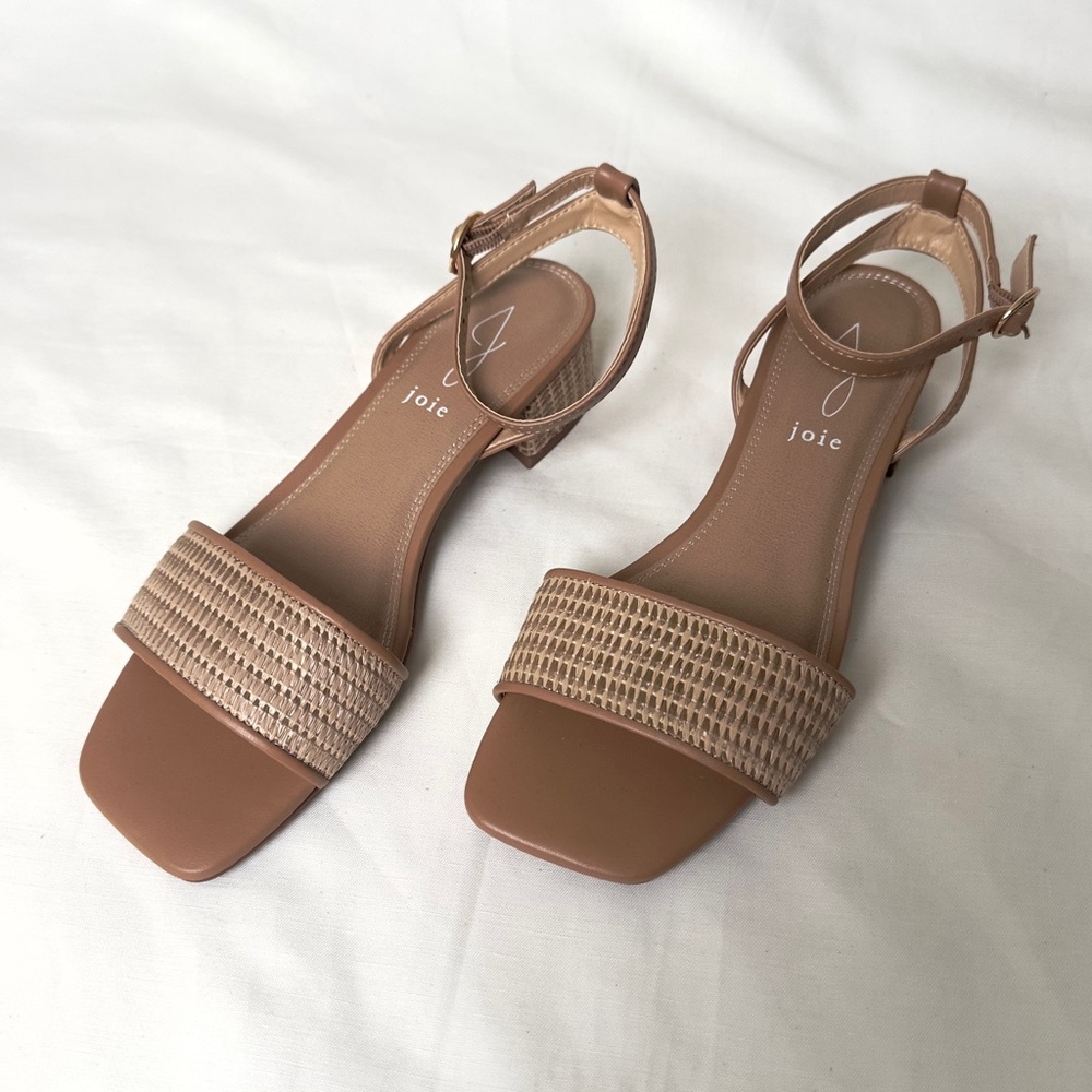 Joie Nude Woven Strap Sandals size 8